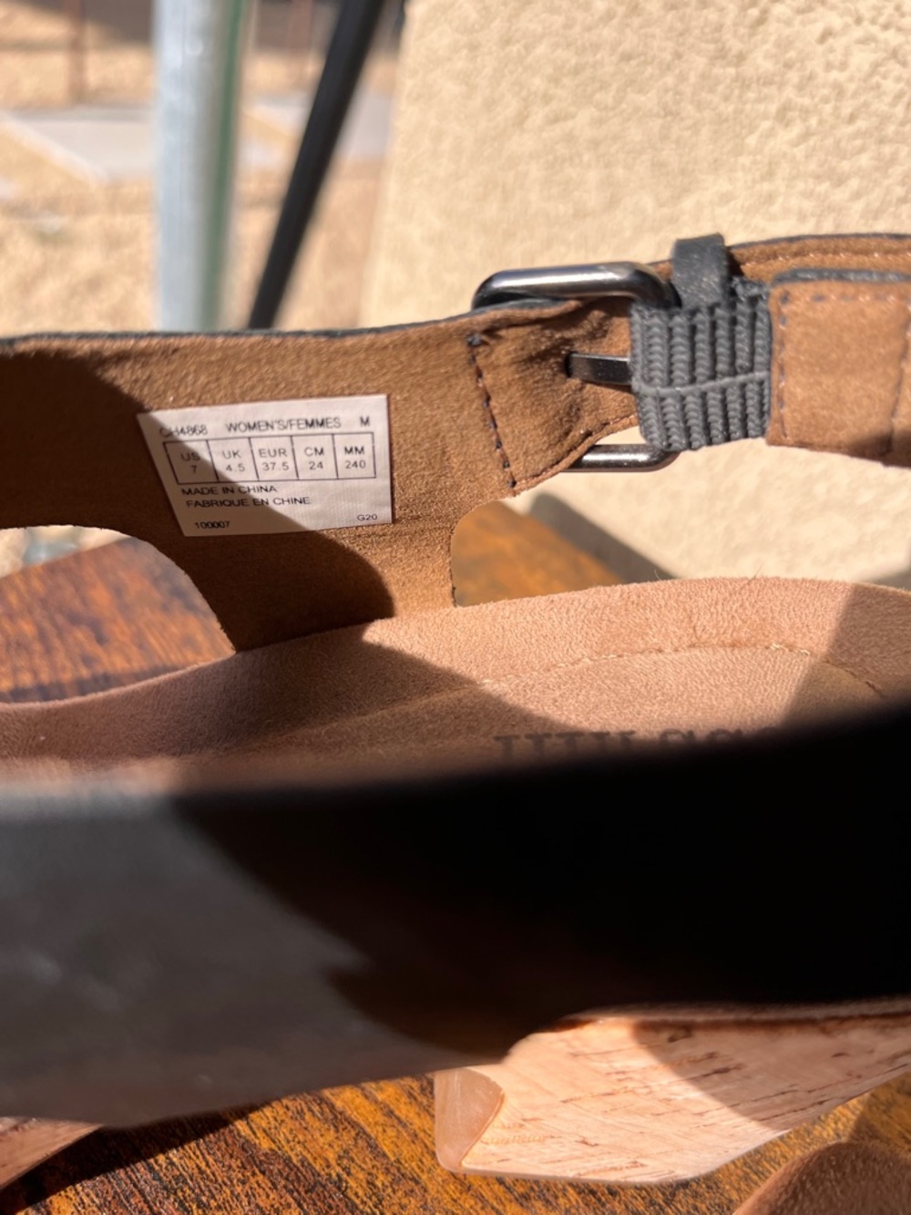 Cobb Hill by New Balance Black Leather Crisscross Slingback Sandals - Picture 5 of 13